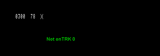 Trk 0 inactive